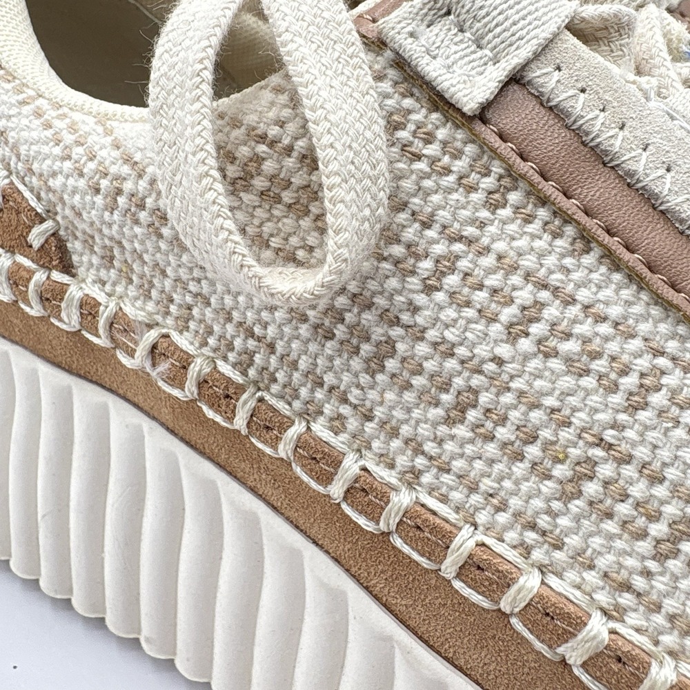 Dolce Vita Dolen Sneaker Womens Size 10 Tan And Cream - Picture 3 of 9